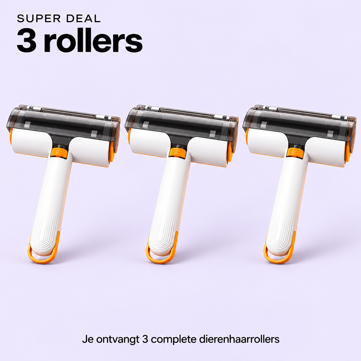 VachtVrij™ 2-in-1 Dierenhaarroller